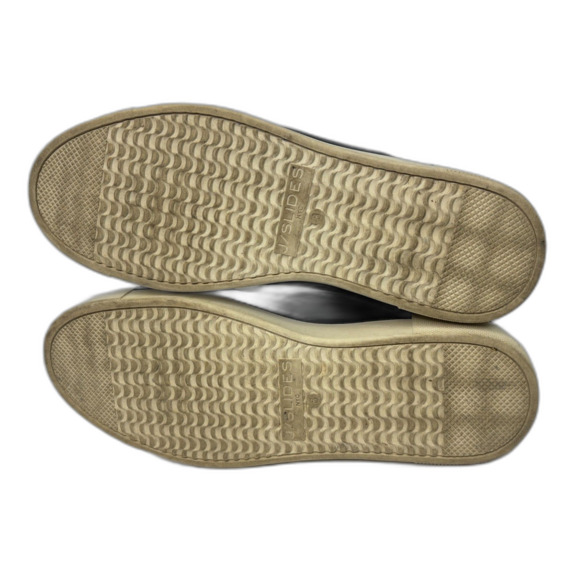 J Slides Fur Lined Black Leather Hi Top Platform Boots Sneakers Size 8M - Picture 8 of 10